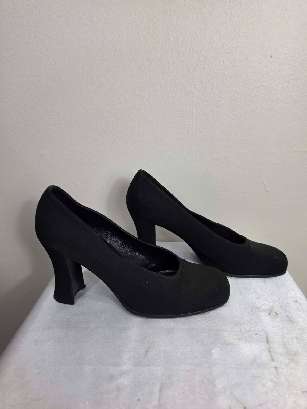 Prada Classic Black Round-Toe Pumps